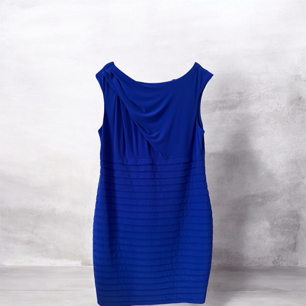 Adrianna Papell Royal Blue Fabric
